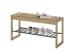 Garderoben-Set >BANTRY< (3-teilig) in Eiche / schwarz - 100x190x30 (BxHxT)