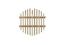 Garderoben-Set >BANTRY< (4-teilig) in Eiche / schwarz - 150x190x30 (BxHxT)