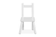 Kindersitzgruppe >Umea< (3-tlg) in weiss - Tisch 50x43,5x50cm / Stühle 26x51x28cm B/H/T