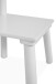 Kindersitzgruppe >Umea< (3-tlg) in weiss - Tisch 50x43,5x50cm / Stühle 26x51x28cm B/H/T