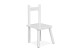 Kindersitzgruppe >Umea< (3-tlg) in weiss - Tisch 50x43,5x50cm / Stühle 26x51x28cm B/H/T