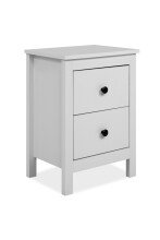 Nachtkommode >Karlstad< in weiß, Holzwerkstoff - 39x54x30cm (BxHxT)