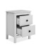 Nachtkommode >Karlstad< in weiß, Holzwerkstoff - 39x54x30cm (BxHxT)