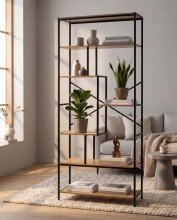 Regal >Trelleborg< in Dekor Artisan Oak / schwarz -...