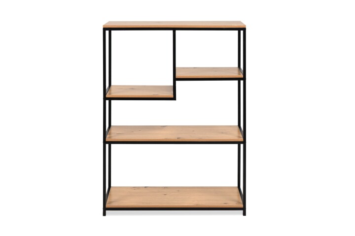 Regal >Trelleborg< in Dekor Artisan Oak / schwarz - 75x100,5x30 (BxHxT)