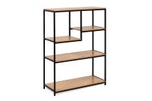 Regal >Trelleborg< in Dekor Artisan Oak / schwarz - 75x100,5x30 (BxHxT)