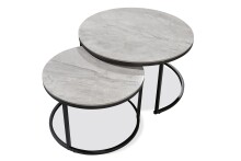 Satztisch >Gino< (2er-Set) in grau, schwarz,...