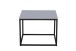 Beistelltisch >Samy 2< in grau, schwarz, MDF, Metall - 60x46x60cm (BxHxT)
