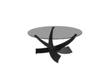 Couchtisch >Taniri< in grau, schwarz, Glas, Metall...