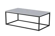 Couchtisch >Thor 2< in grau, schwarz, MDF, Metall -...