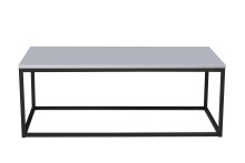 Couchtisch >Thor 2< in grau, schwarz, MDF, Metall - 110x40x60cm (BxHxT)