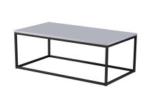 Couchtisch >Thor 2< in grau, schwarz, MDF, Metall - 110x40x60cm (BxHxT)