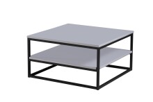 Couchtisch >Tilda 2< in grau, schwarz, MDF, Metall...