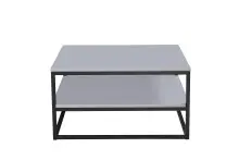 Couchtisch >Tilda 2< in grau, schwarz, MDF, Metall...