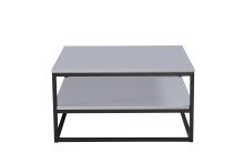 Couchtisch >Tilda 2< in grau, schwarz, MDF, Metall...