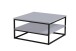 Couchtisch >Tilda 2< in grau, schwarz, MDF, Metall - 75x40x75cm (BxHxT)