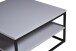 Couchtisch >Tilda 2< in grau, schwarz, MDF, Metall - 75x40x75cm (BxHxT)