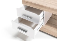 Couchtisch >Festival< in Sonoma Dekor, weiß - 80x46x80cm (BxHxT)