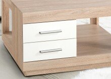 Couchtisch >Festival< in Sonoma Dekor, weiß - 80x46x80cm (BxHxT)