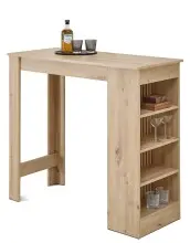 Bartisch >Mojito< in Artisan Eiche Dekor, schwarz -...