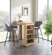 Bartisch >Mojito< in Artisan Eiche Dekor, schwarz -...