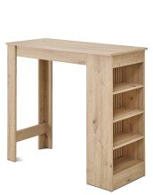 Bartisch >Mojito< in Artisan Eiche Dekor, schwarz - 115x103x50cm (BxHxT)