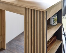 Bartisch >Mojito< in Artisan Eiche Dekor, schwarz - 115x103x50cm (BxHxT)