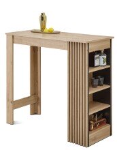 Bartisch >Mojito< in Artisan Eiche Dekor, schwarz - 115x103x50cm (BxHxT)