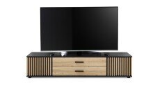 Lowboard >Avira< in Artisan Eiche Dekor, schwarz -...