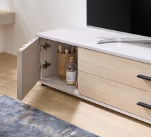 Lowboard >Avira< in Riva Eiche Dekor, kaschmir - 180x32x31cm (BxHxT)