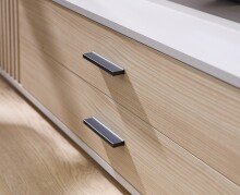 Lowboard >Avira< in Riva Eiche Dekor, kaschmir - 180x32x31cm (BxHxT)