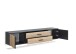 Lowboard >Filipo< in Artisan Eiche Dekor,schwarz - 160x32x31cm (BxHxT)