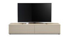 Lowboard >Lumero< in Artisan Eiche Dekor, schwarz - 180x32x31cm (BxHxT)