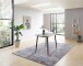 Esstisch >Owen< in Steinoptik, schwarz, Keramik, Metall - 120x77x80cm (BxHxT)
