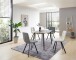 Esstisch >Owen< in Steinoptik, schwarz, Keramik, Metall - 120x77x80cm (BxHxT)