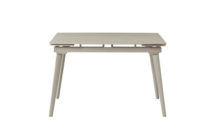 Kulissen-Esstisch >Pascal< (ausziehbar) in beige, Keramik, Metall - 140/200x76x80cm (BxHxT)