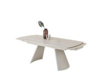 Esstisch >Kelso< (ausziehbar) in Travertin - Optik, beige - 200/280x76x100 (BxHxT)