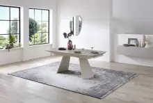 Esstisch >Kelso< (ausziehbar) in Travertin - Optik,...