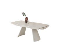 Esstisch >Kelso< (ausziehbar) in Travertin - Optik, beige - 200/280x76x100 (BxHxT)