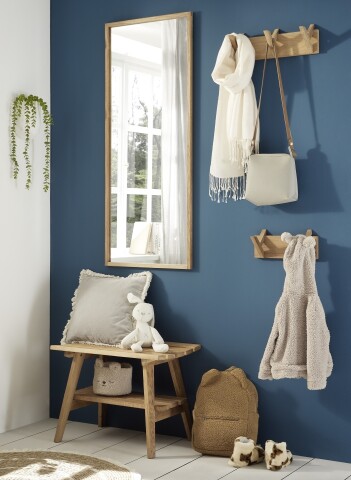 Garderoben-Set >BANTRY< (4-tlg.) in Eiche, Massivholz - 110x170x36cm (BxHxT)