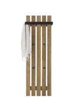 Garderoben-Set >BANTRY< (3-tlg.) in Eiche, Massivholz - 100x170x36cm (BxHxT)