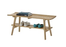 Garderoben-Set >BANTRY< (3-tlg.) in Eiche, Massivholz - 100x170x36cm (BxHxT)