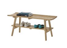 Garderoben-Set >BANTRY< (3-tlg.) in Eiche, Massivholz - 100x170x36cm (BxHxT)