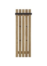 Garderoben-Set >BANTRY< (2-tlg.) in Eiche, Massivholz - 60x170x36cm (BxHxT)