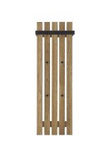 Garderoben-Set >BANTRY< (2-tlg.) in Eiche, Massivholz - 60x170x36cm (BxHxT)