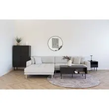 Ecksofa >Lido< in beige melange, Polyester -...