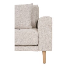Ecksofa >Lido< in beige melange, Polyester - 290x76x92cm (BxHxT)