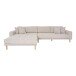 Ecksofa >Lido< in beige melange, Polyester - 290x76x92cm (BxHxT)