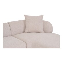 Sofa >Kingston< in beige, Polyester - 294x69cm (BxH)