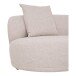 Sofa >Kingston< in beige, Polyester - 294x69cm (BxH)